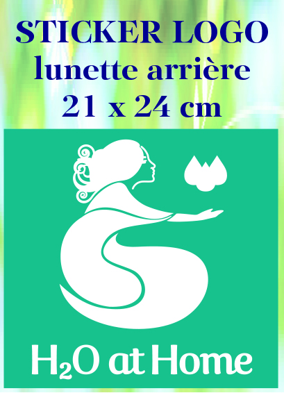 STICKER LOGO H2O seul pour lunette arrire